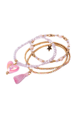 Great Pretenders Boutique Luminescent Love Bracelet Set, 4pcs