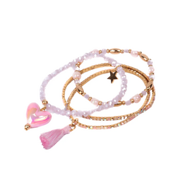 Great Pretenders Boutique Luminescent Love Bracelet Set, 4pcs