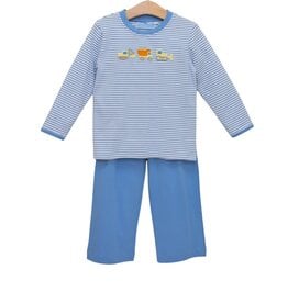 Trotter Street Kids Construction Trucks Pant Set