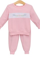 Trotter Street Kids Flower Jogger Set