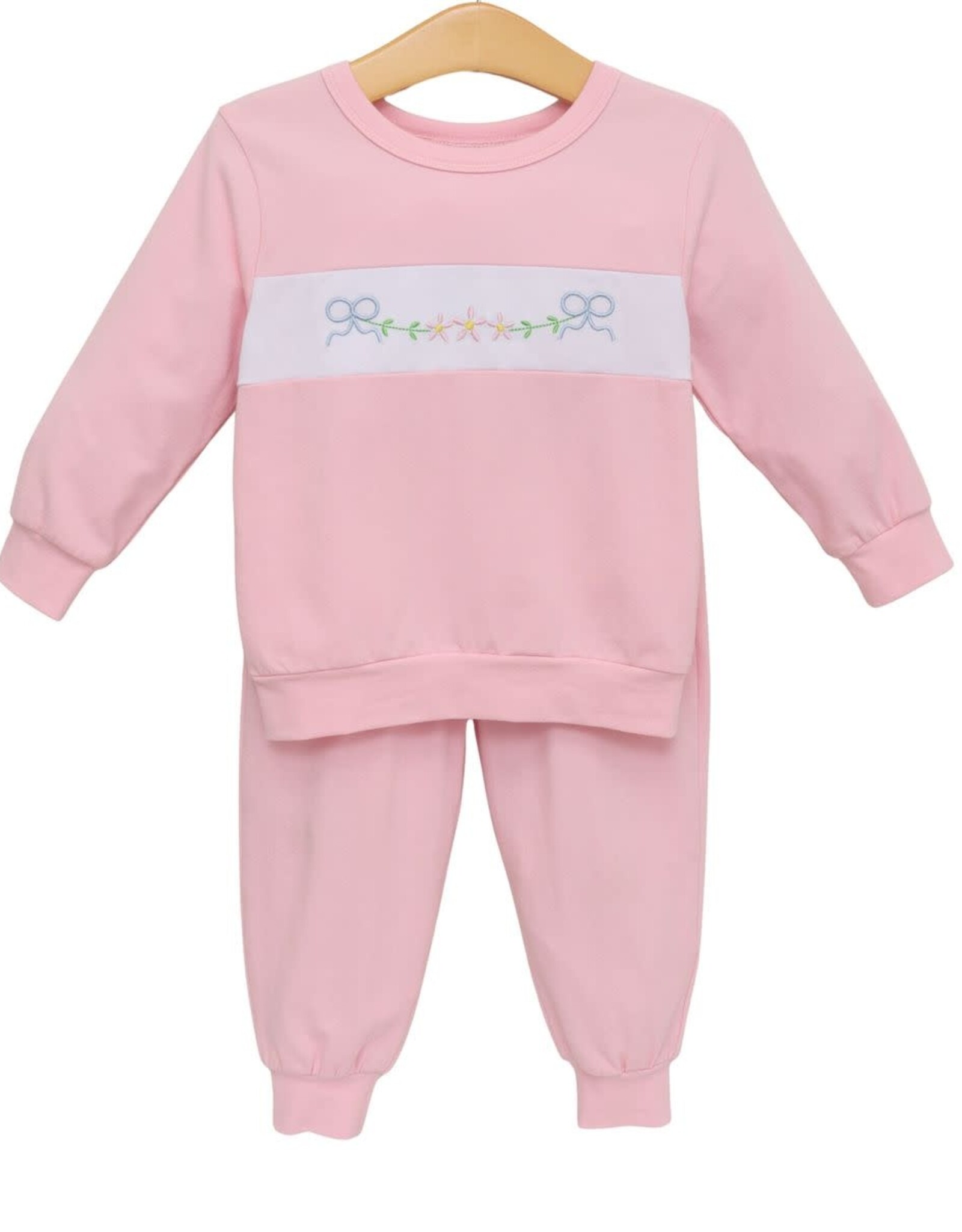 Trotter Street Kids Flower Jogger Set