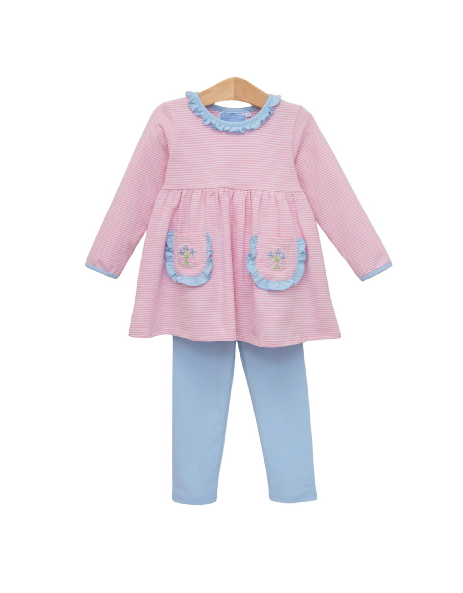 Trotter Street Kids Flower Bouquet Pant Set