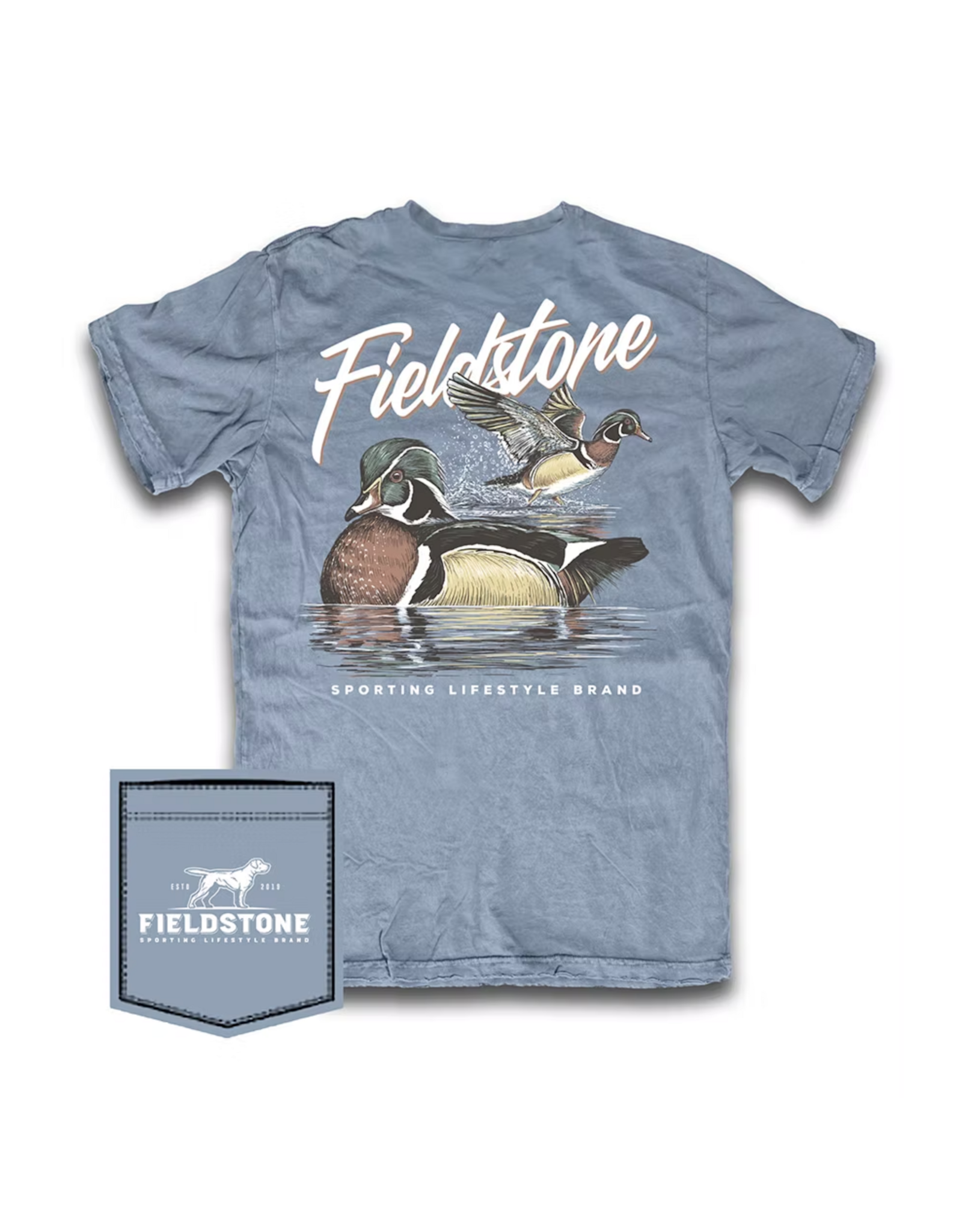 Fieldstone Woodie Takeoff SS T-Shirt, Saltwater