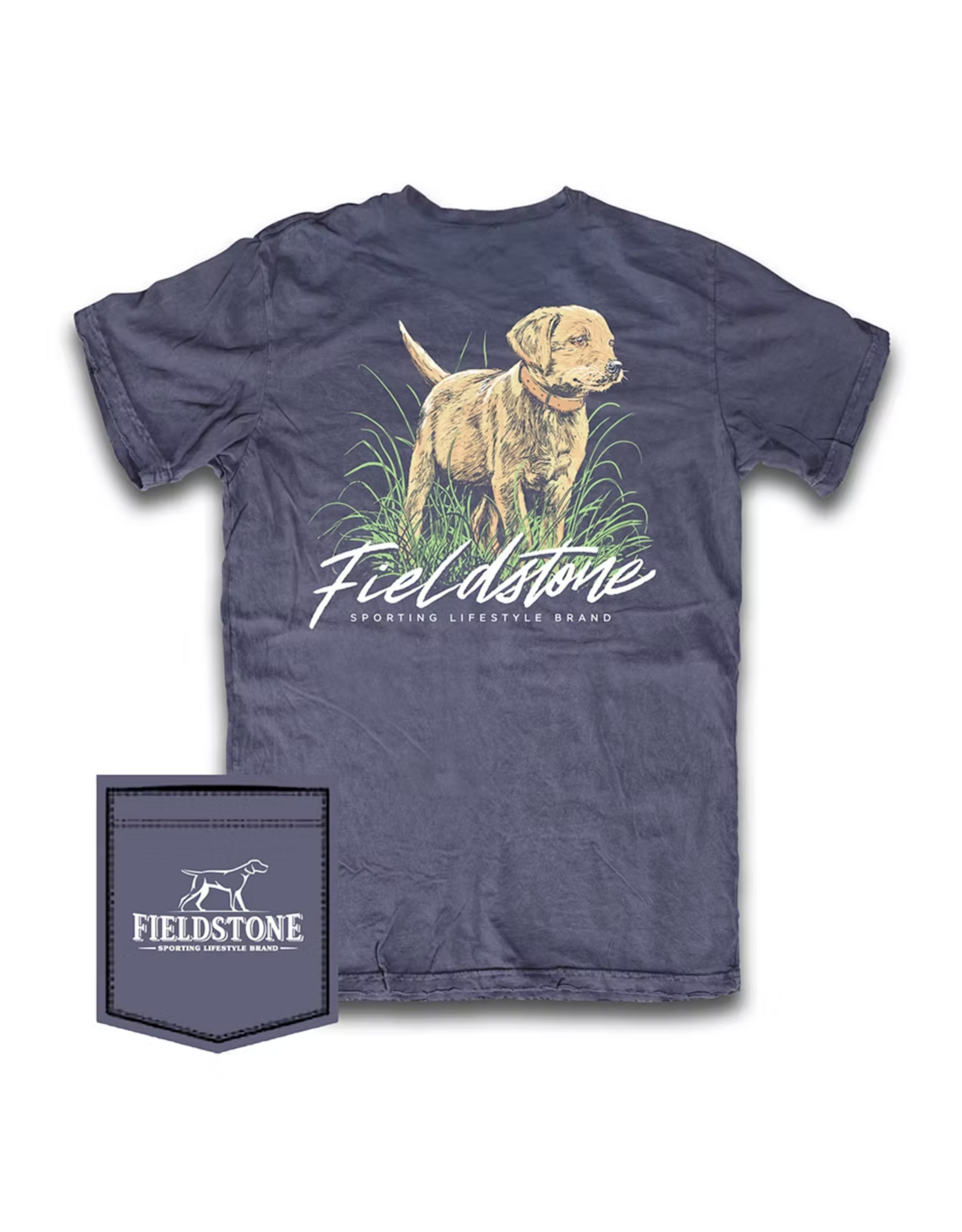 Fieldstone Golden Pup SS T-Shirt, Anchor Slate