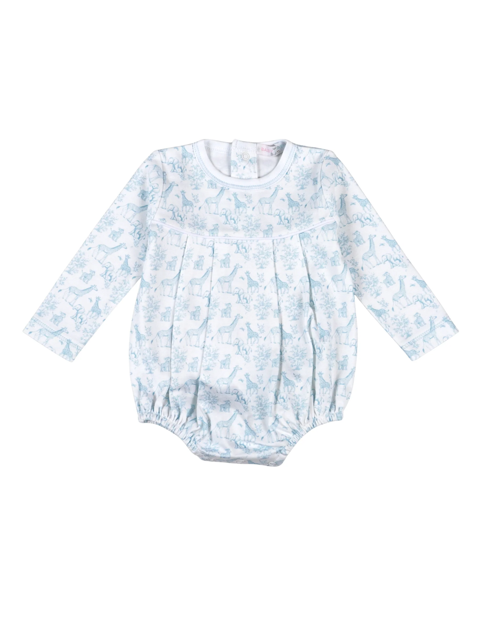 Baby Loren Blue Baby Safari Pima Bubble