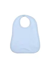 Baby Loren Blue Bib Blue Picot Trim