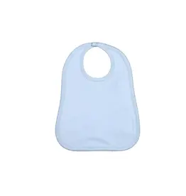 Baby Loren Blue Bib Blue Picot Trim