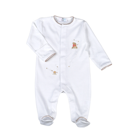 Baby Loren Honey Bear Pima Footie