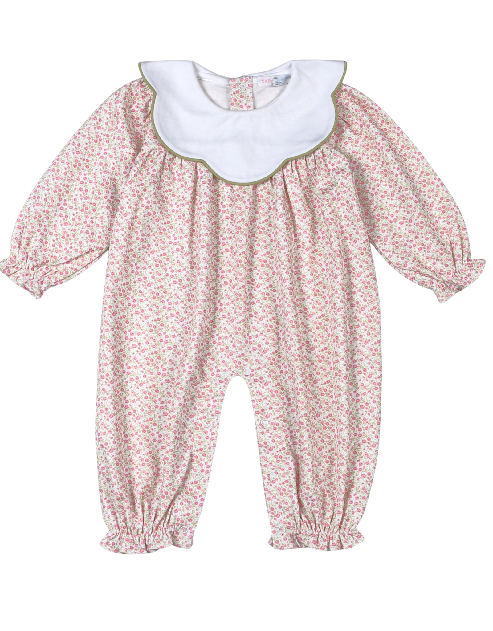 Baby Loren Melody Pima Scallop Collar Romper