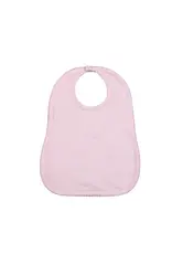 Baby Loren Pink Bib Pink Picot Trim