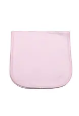 Baby Loren Pink Burp Cloth Pink Picot Trim