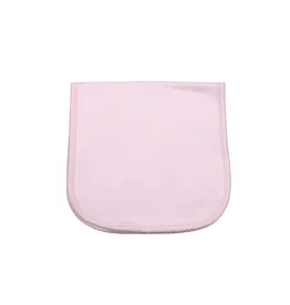 Baby Loren Pink Burp Cloth Pink Picot Trim