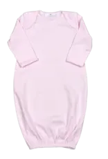 Baby Loren Pink Gown Pink Picot Trim