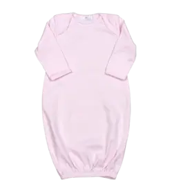 Baby Loren Pink Gown Pink Picot Trim