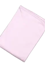 Baby Loren Pink Receiving Blanket Pink Picot Trim 28"x29"