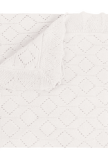 Feltman Brothers Lux Pointelle Knit Blanket, White