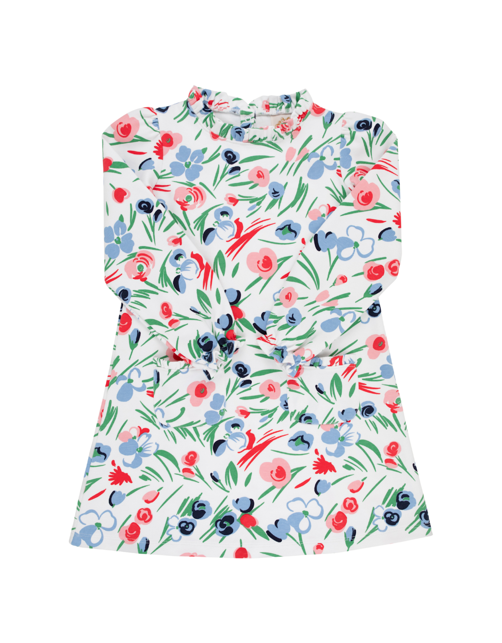 The Beaufort Bonnet Company Long Sleeve Lizzie's Luxe Leisure Dress, Fair St Floral