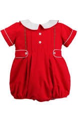 The Proper Peony Red Holiday Boy Bubble *PRESALE*