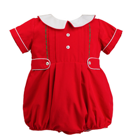 The Proper Peony Red Holiday Boy Bubble *PRESALE*