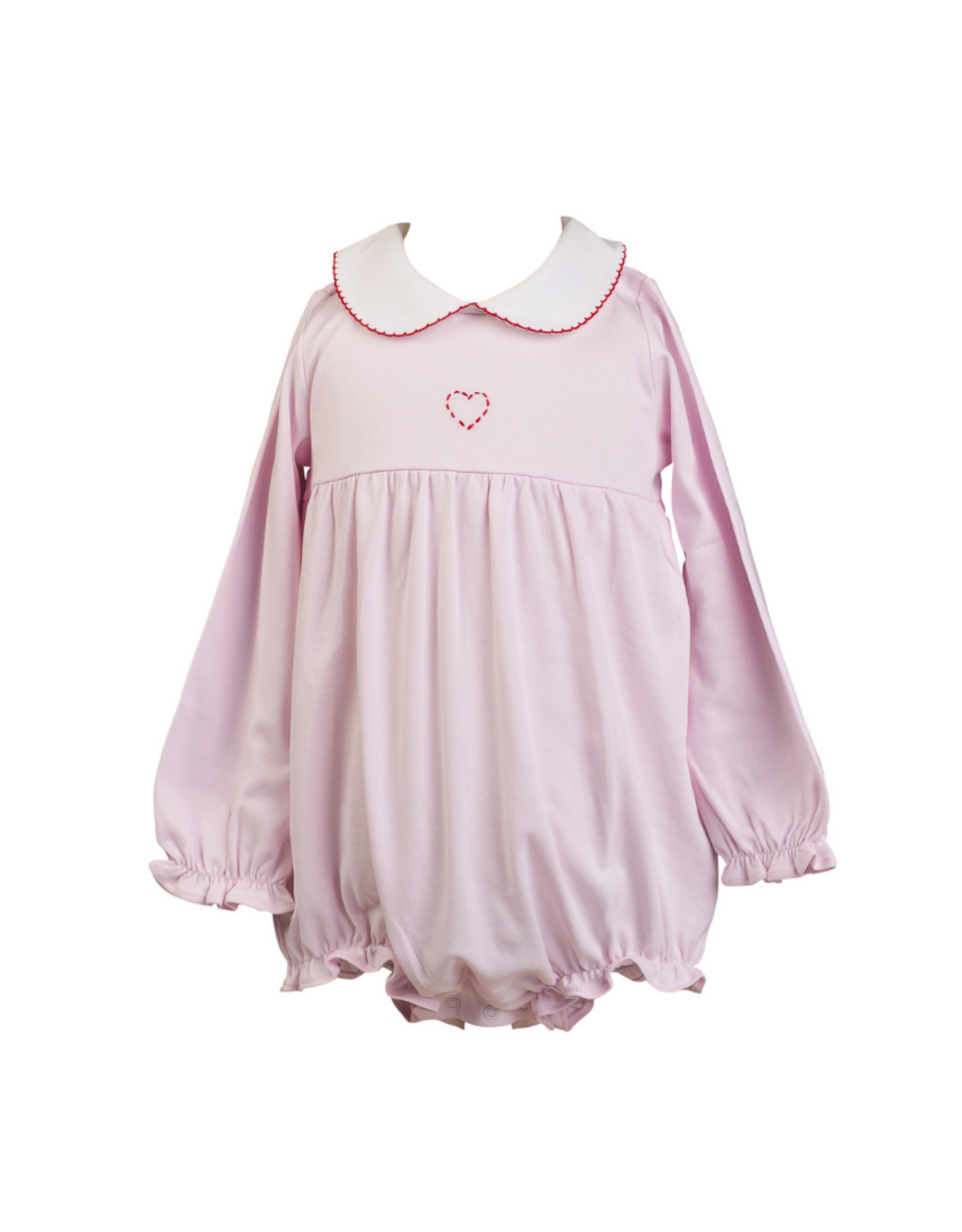The Proper Peony Heart Pima LS Girl Bubble *PRESALE*