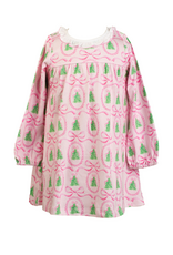 The Proper Peony Pink Tannenbaum LS Pima Dress *PRESALE*
