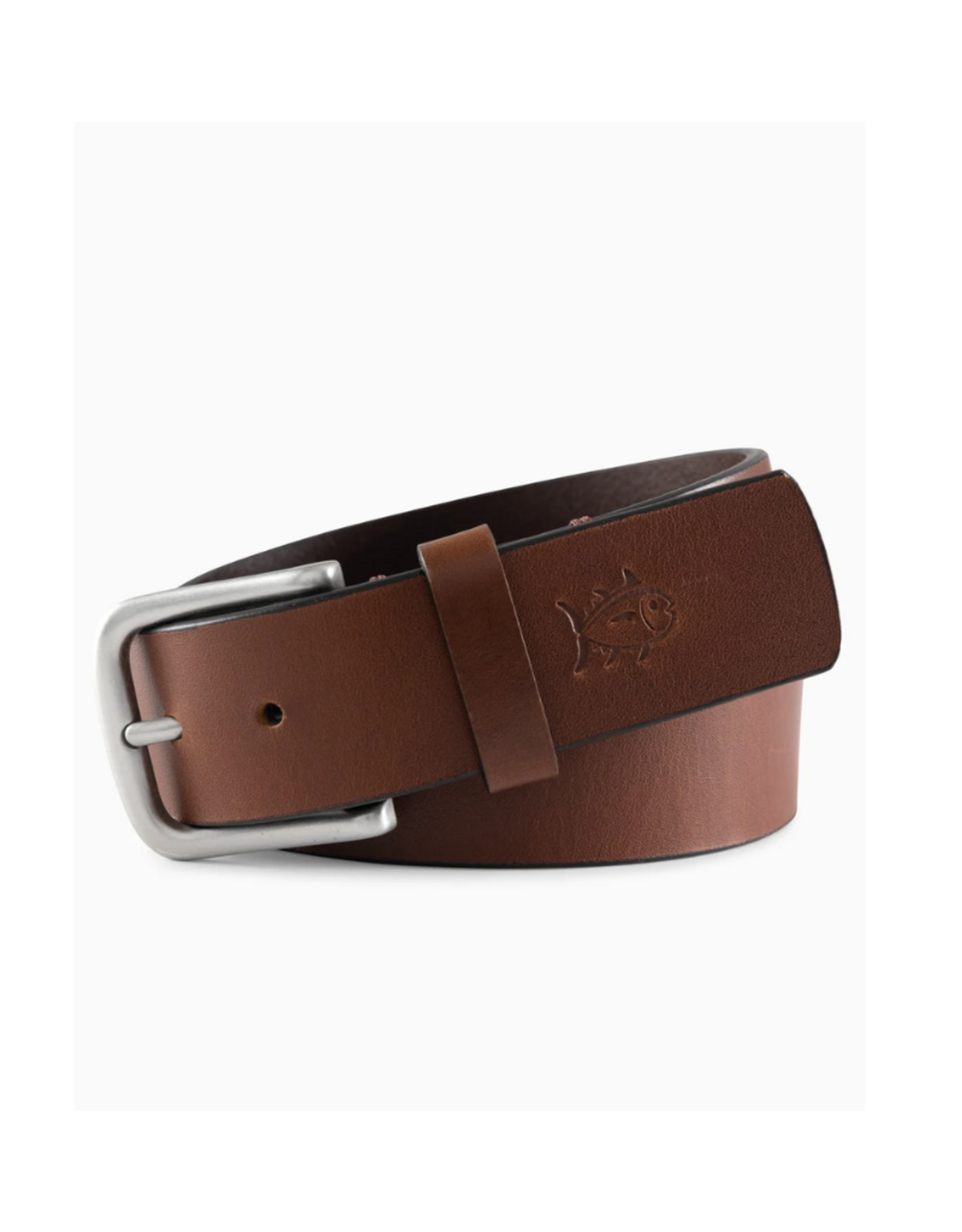 Southern Tide Youth Leather Belt, Light Brown