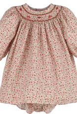 Luli & Me Mulberry Floral Bishop, Red