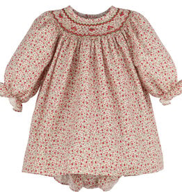 Luli & Me Mulberry Floral Bishop, Red