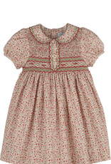 Luli & Me Mulberry Smock Dress, Red