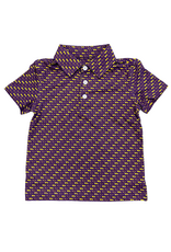 Tiger LA Outline (Purple/Gold) Polo