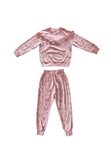 Tweenstyle Ditzy Print Ruffle Yoke Sweat Set