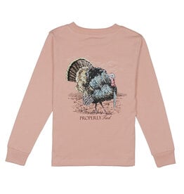 Properly Tied Gobbler LS T-Shirt, Peach