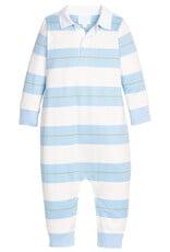 Little English Rugby Polo Romper,  Fondren Stripe