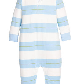 Little English Rugby Polo Romper,  Fondren Stripe