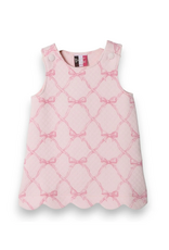 Banana Split Dainty Bows Quilted A-Line Dress