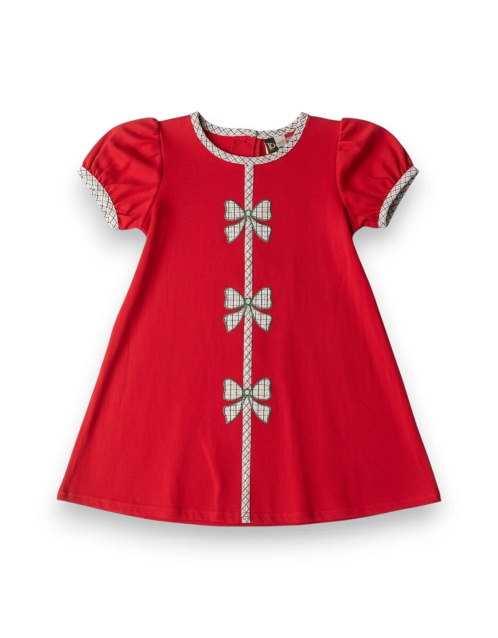 Banana Split Holly Bow Dress, Red