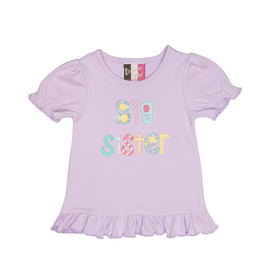 Banana Split Big Sister Applique T-Shirt