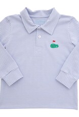 Itsy Bitsy Golf Polo, Blue Stripe