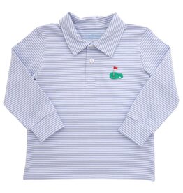 Itsy Bitsy Golf Polo, Blue Stripe