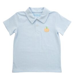 Itsy Bitsy Pumpkin Polo Blue Stripe