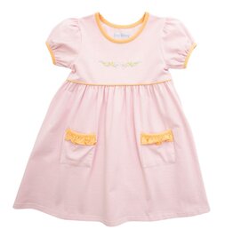 Itsy Bitsy Pumpkin Dress, Pink Stripe