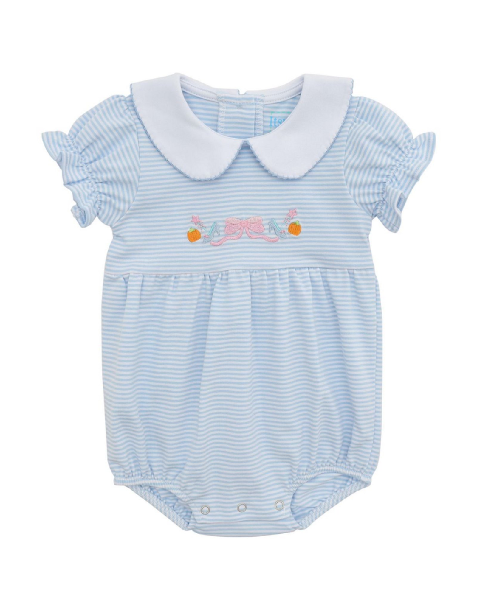 Itsy Bitsy Princess Bubble, Blue Knit Stripe