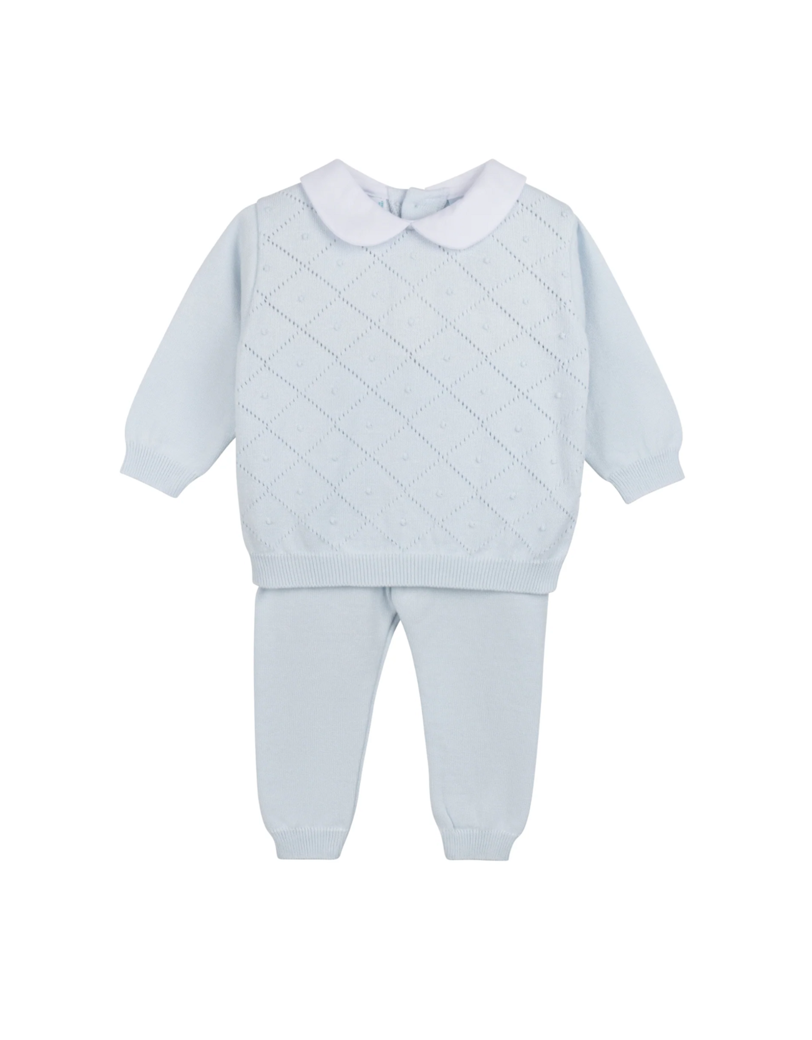 Feltman Brothers Boy's Peter Pan Diamond Knit Set, Blue