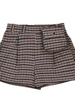 Mayoral Plaid Skort with Pocket, Cinnamon