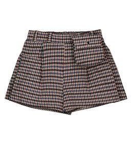 Mayoral Plaid Skort with Pocket, Cinnamon
