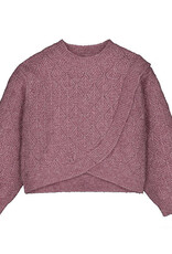 Mayoral Textured Sweater, Violet Mix