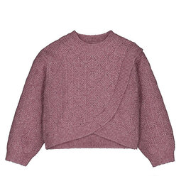 Mayoral Textured Sweater, Violet Mix