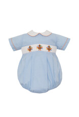 Petit Bebe Turkey Bubble, Blue Check