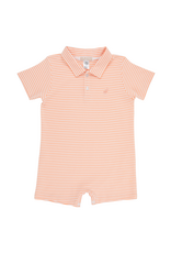 The Beaufort Bonnet Company Sir Propers Romper, Seashore Sherbert Stripe