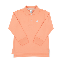 The Beaufort Bonnet Company Prim and Proper Polo LS, Seashore Sherbert
